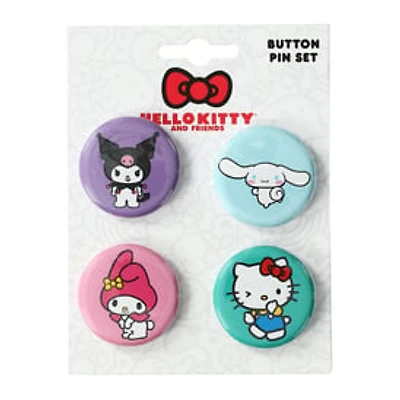 Hello Kitty And Friends® Button Pin Set 4-Piece