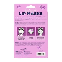 Perfect Pout Hydrogel Lip Masks 5-Pack - Shea Butter & Vanilla