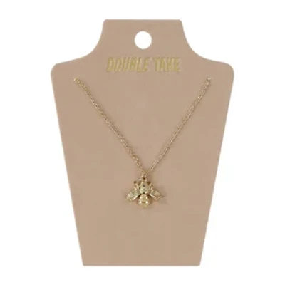 Double Take Bee Pendant Necklace