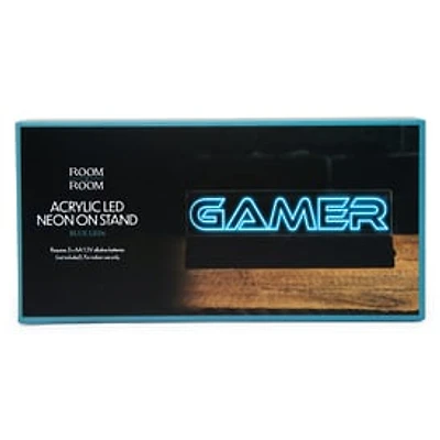 Gamer' LED Neon Light w/ Stand