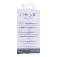 Chique™ Eye Makeup Brush Set 5-Piece - Purple Glitter