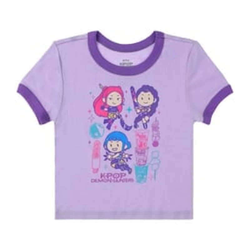 Juniors KPop Demon Hunters Girls Graphic Tee
