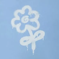 Sprayed Flower Graphic Tee