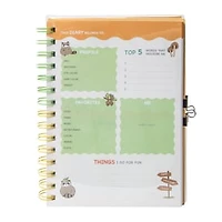 Animal Bracelet Glitter Journal With Key & Lock