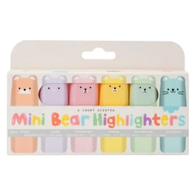 Scented Mini Bear Highlighters 6-Count