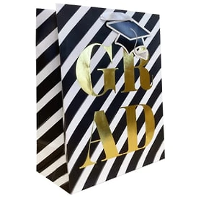 Large Graduation Print Gift Bag 12.75in x 10.375in