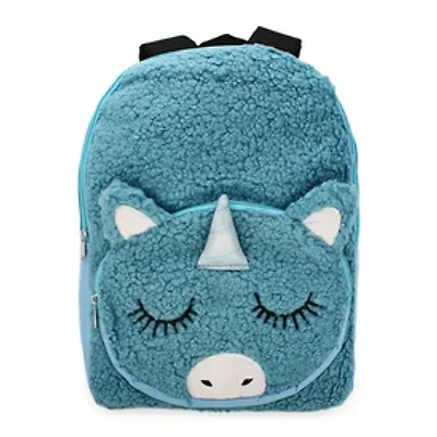 Unicorn & Llama Animal Fleece Backpack 16in