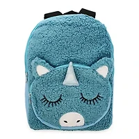 Unicorn & Llama Animal Fleece Backpack 16in