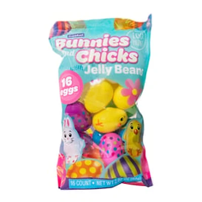 16-Count Bunnies & Chicks Easter Eggs With Candy