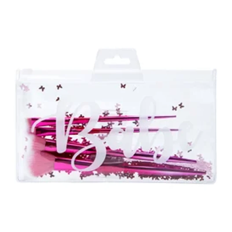 Printed Makeup Brush Set 4-Piece