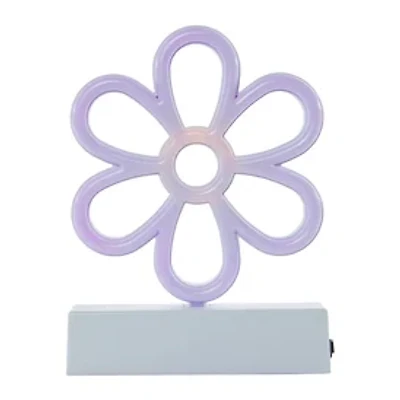 LED Daisy Neon Light With Stand 7.5in, Battery Operated