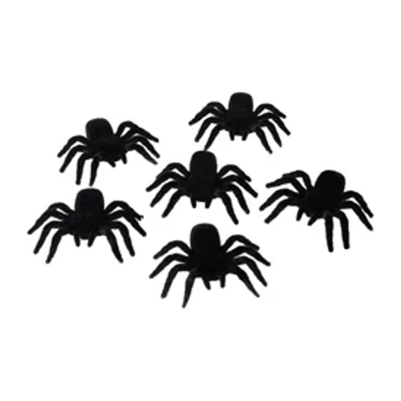 Halloween Decorative Spiders 6-Pack
