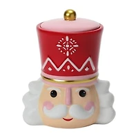 Christmas Nutcracker Ceramic Cookie Jar