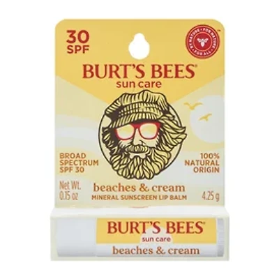 Burt Bees® Sun Care Beaches & Cream Lip Balm 0.15oz