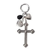 Charmed Cluster Heart Key Ring