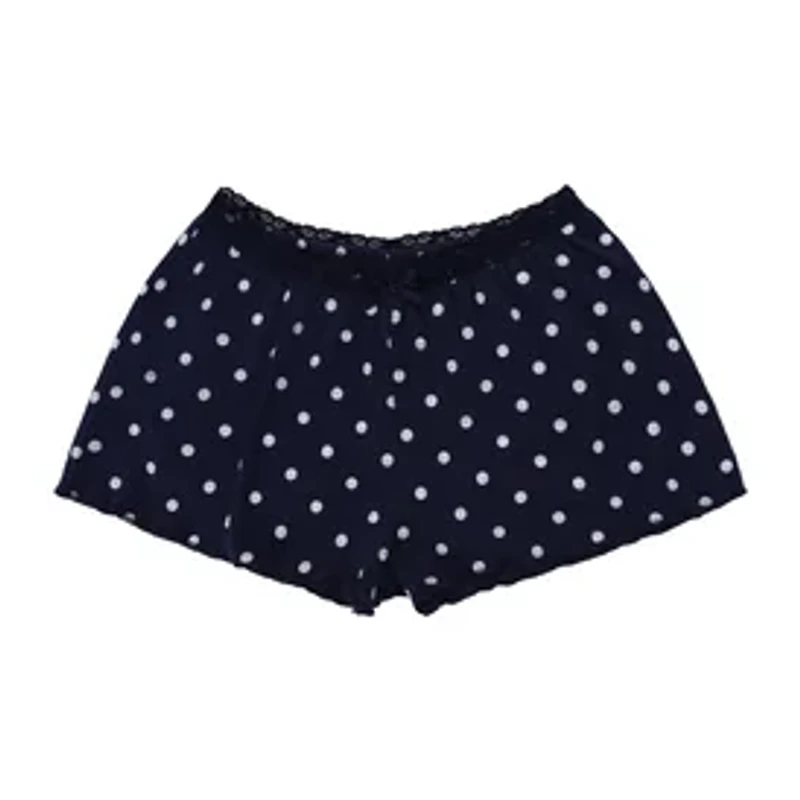 Juniors Polka Rib Shorts