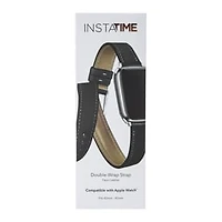 Faux Leather Double Wrap Strap For Apple Watch®