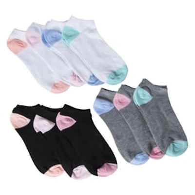 Ladies Ankle Socks, Assorted Colors 10-Pack
