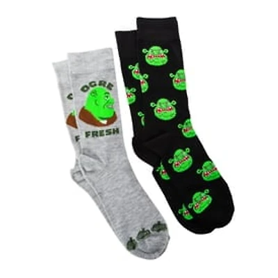 Mens DreamWorks Shrek Crew Socks 2-Pack