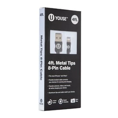 4ft Premium 8-Pin Cable For Use With iPhone® & iPad®