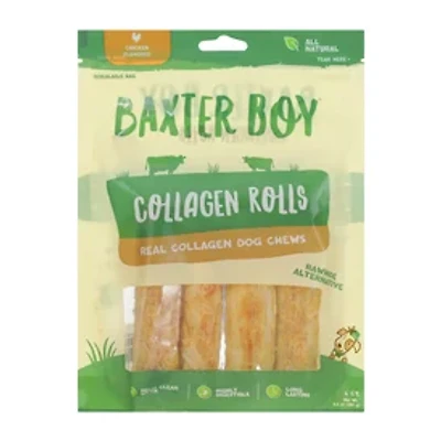 Baxter Boy™ Chicken Flavored Collagen Rolls Dog Chews 4-Pack 4.5oz