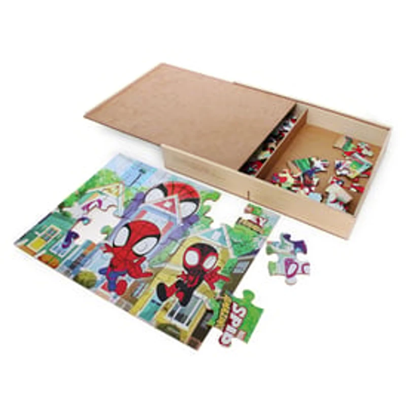Marvel® Spidey And His Amazing Friends 5 Wood Puzzles & Box Set
