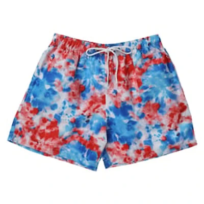 Young Men's Red, White & Blue Swim Shorts
