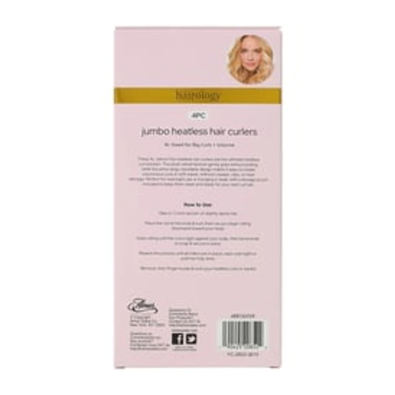 Hairology® Jumbo Heatless Hair Curlers 4-Pack