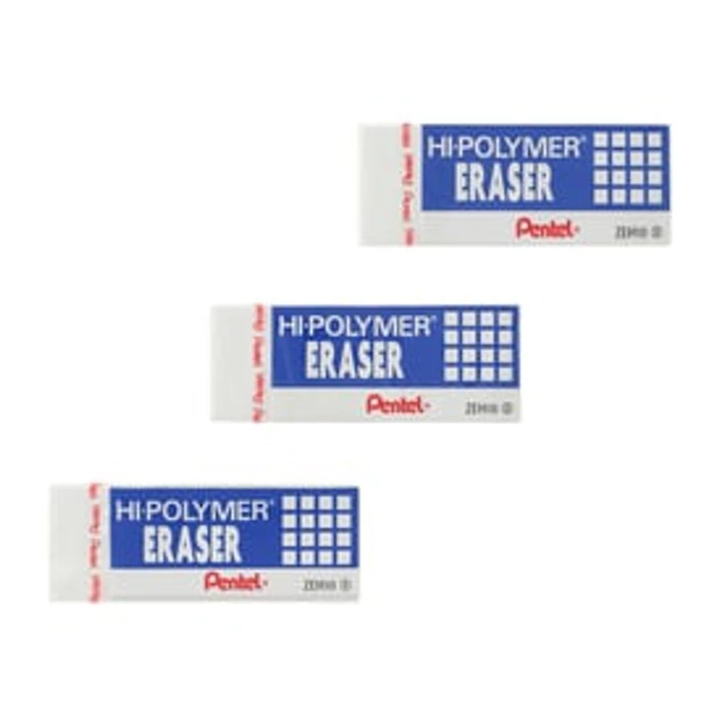 Pentel® Hi-Polymer® Eraser 3-Pack