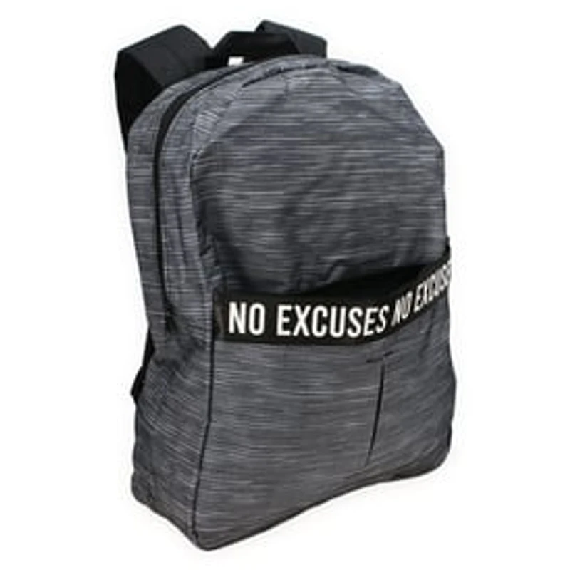 Space Dye Backpack With Quotes 16in