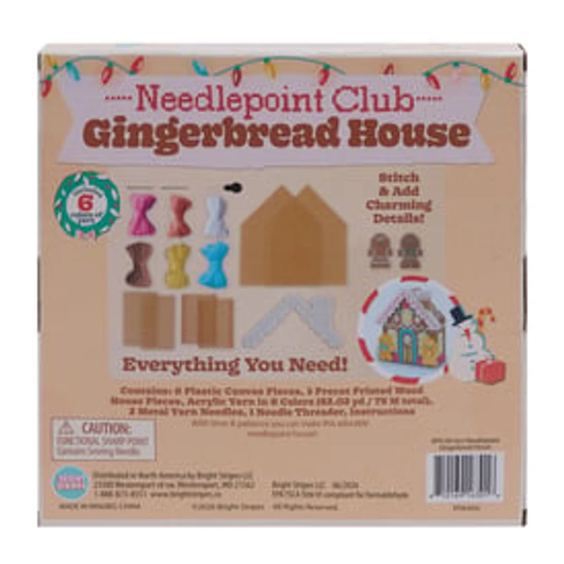 Needlepoint Club Gingerbread House Set