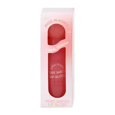 Coral Peachy Pure Water Lip Gloss 0.06oz