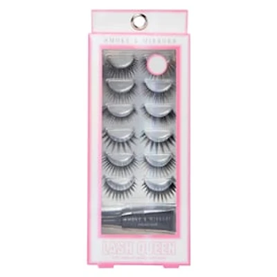 Smoke & Mirrors 6-Pair Faux Eyelashes & Glue Set