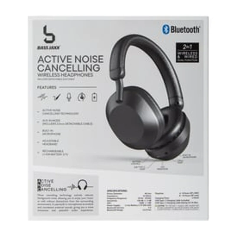 Bass Jaxx ANC Wireless Headphones