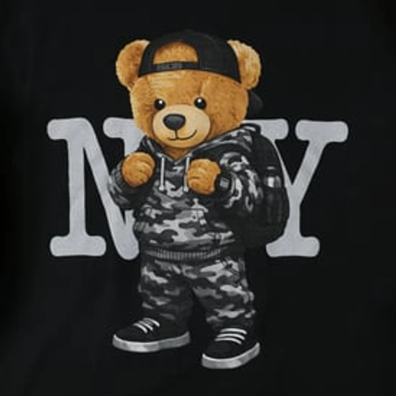 NY Camo Bear Graphic Tee