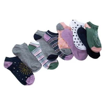 Ladies Ankle Socks 10-Pack - Zodiac
