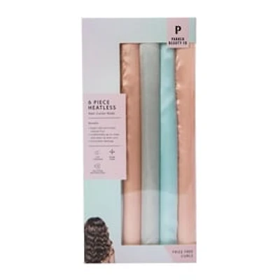 6-Piece Heatless Hair Curler Rods Set