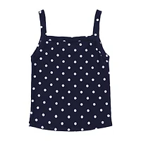 Juniors Polka Rib Tank Top