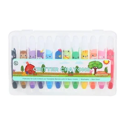 The Supply Line® Critter Crayons 12-Count