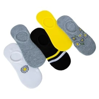 Ladies No-Show Liner Socks 5-Pack
