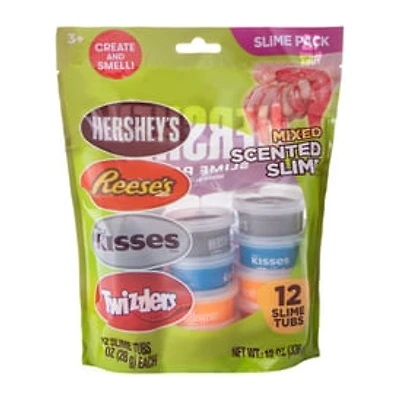Assorted Chocolate Mixed Scented Slime Pack 12-Pack