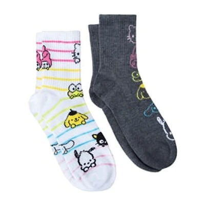 Juniors Hello Kitty And Friends® Mid-Crews Socks 2-Pairs