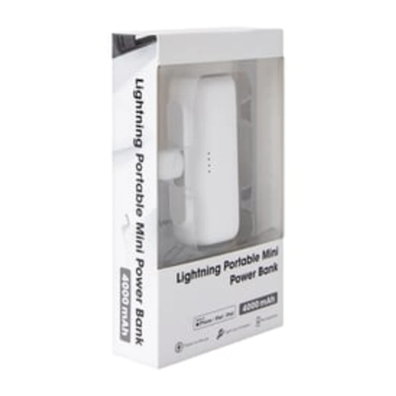 Lightning Portable Mini Power Bank 4000mAh