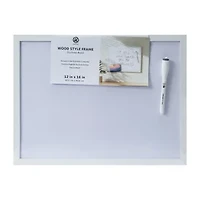 Wood Style Frame Dry Erase Calendar