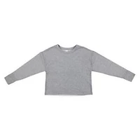 Juniors Cropped Sweatshirt Top