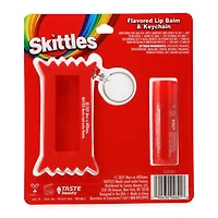 Skittles® Strawberry Flavored Lip Balm & Keychain
