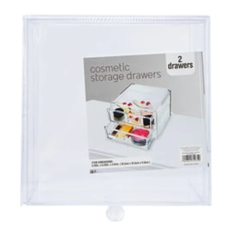Clear Acrylic Cosmetic Storage Drawers 6.50in x 4.64in
