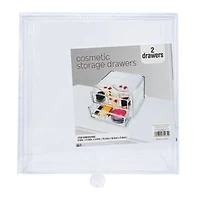 Clear Acrylic Cosmetic Storage Drawers 6.50in x 4.64in