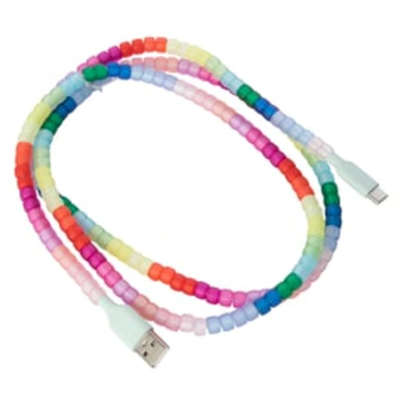 4ft Beaded USB-C Charging Cable