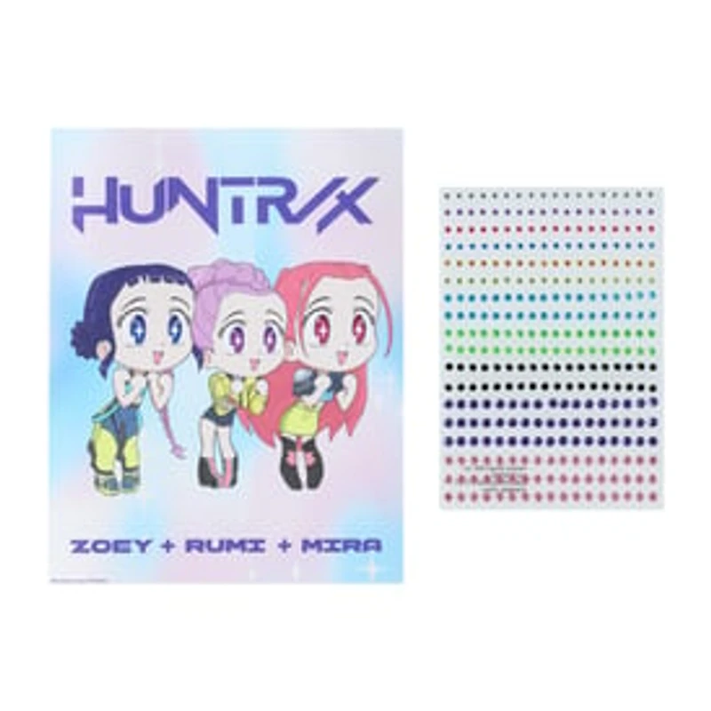 Netflix KPop Demon Hunters Peel & Stick Gem Art Set